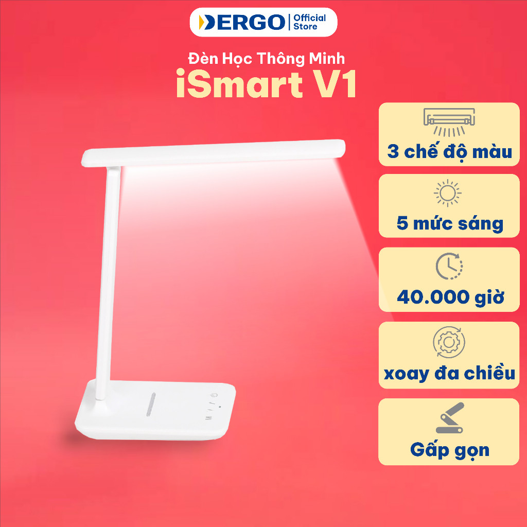 Đèn Bàn Học Chống Cận DERGO ISmart V1 Review: Có Tốt Không, Giá Bao Nhiêu?