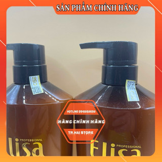 Cặp dầu gội xả ELISA 800ml (CHÍNH HÃNG) Phục Hồi Ngăn Tóc Gãy Rụng , Siêu Mềm Mượt Tóc