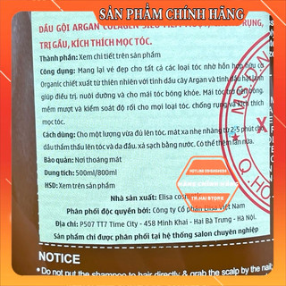 Cặp dầu gội xả ELISA 800ml (CHÍNH HÃNG) Phục Hồi Ngăn Tóc Gãy Rụng , Siêu Mềm Mượt Tóc