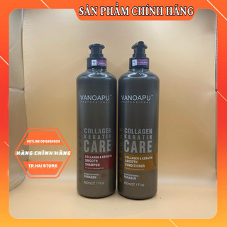 (Hàng Chuẩn)Cặp dầu gội xả VANOAPU 800ml (PUVANOA TÊN CŨ) Phục Hồi Ngăn Tóc Gãy Rụng