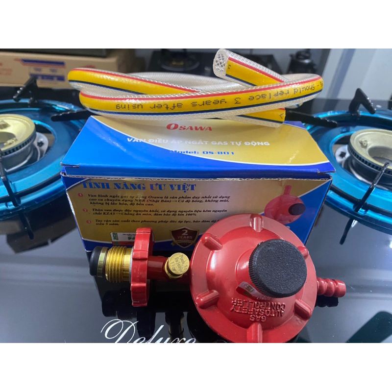 Van gas ngắt gas tự động osawa và ống gas
