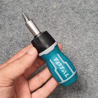 ĐỒ NGHỀ TOTAL Bộ tua vít 8 trong 1 (tay vặn xoay chiều) TACSDS1726