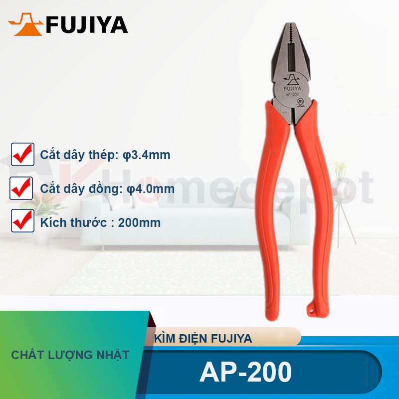 Kìm điện Fujiya AP-200 8''(200mm)