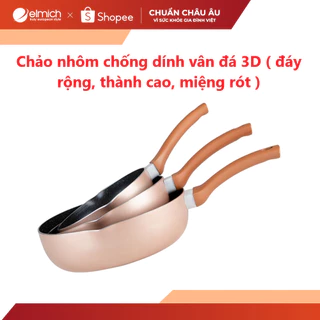 [LIFEMCMBP4 -12% đơn 250K] Chảo chống dính vân đá 3D EL4705OL size 20cm