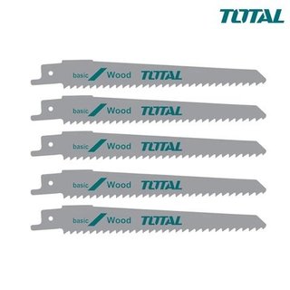 TOTAL Bộ 5 lưỡi cưa kiếm 150mm cắt gỗ TRSB611D