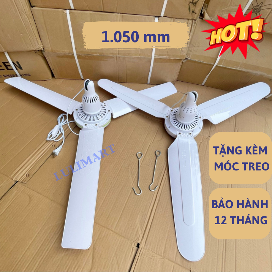 Quạt Trần Mini 3 Cánh Sải 1050mm Chạy Cực Êm (hàng đã được test 100% ...