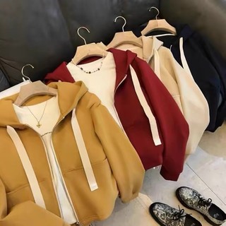 ÁO KHOÁC NỈ DÂY KÉO FORM LỬNG DÂY KÉO TO PHONG CÁCH KIỂU MỚI THỜI TRANG