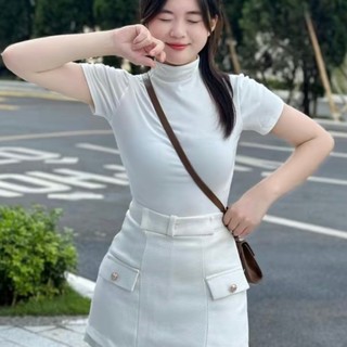 Áo Giữ Nhiệt Cổ Cao Tay Ngắn Ôm Body Siêu Co Dãn - 247store - Aocolo228_P0K10