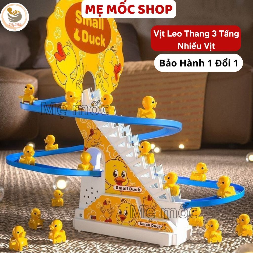 Đồ Chơi Cầu Trượt Vịt Vàng Leo Thang Phát Nhạc Cực Vui Tai Cho Bé Yêu Kèm Đèn Nháy Đẹp Mắt Shop Mẹ Mốc
