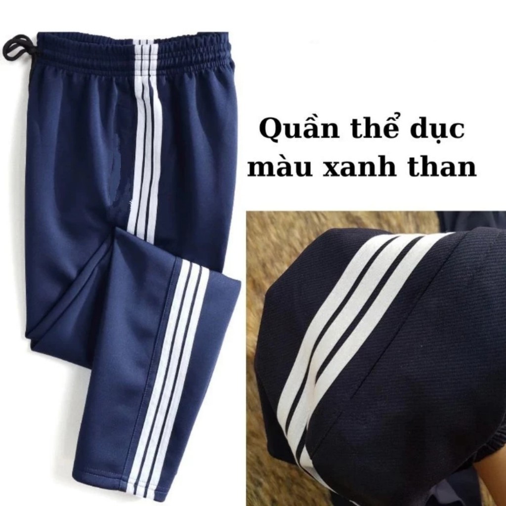 QUẦN THỂ THAO NAM DÀI 3 SỌC DẦY  DẶN CO GIẢN NHẸ MẶT  ĐI HỌC ĐI LÀM ĐỀU ĐẸP