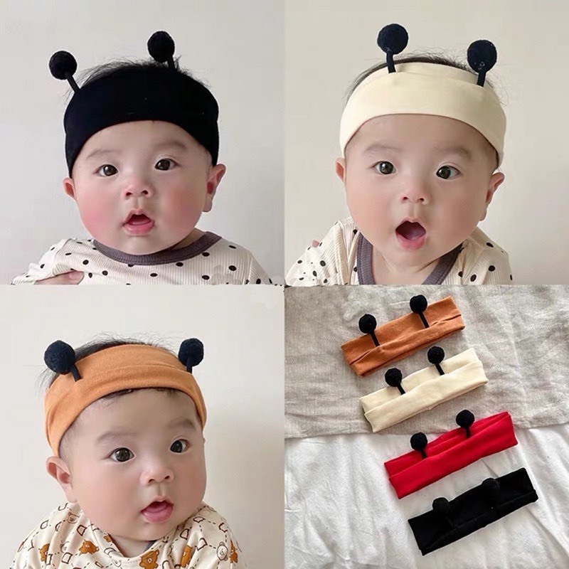 Băng đô Turban tai ong che thóp phong cách Hàn Quốc cute cho bé trai bé gái mesocshop