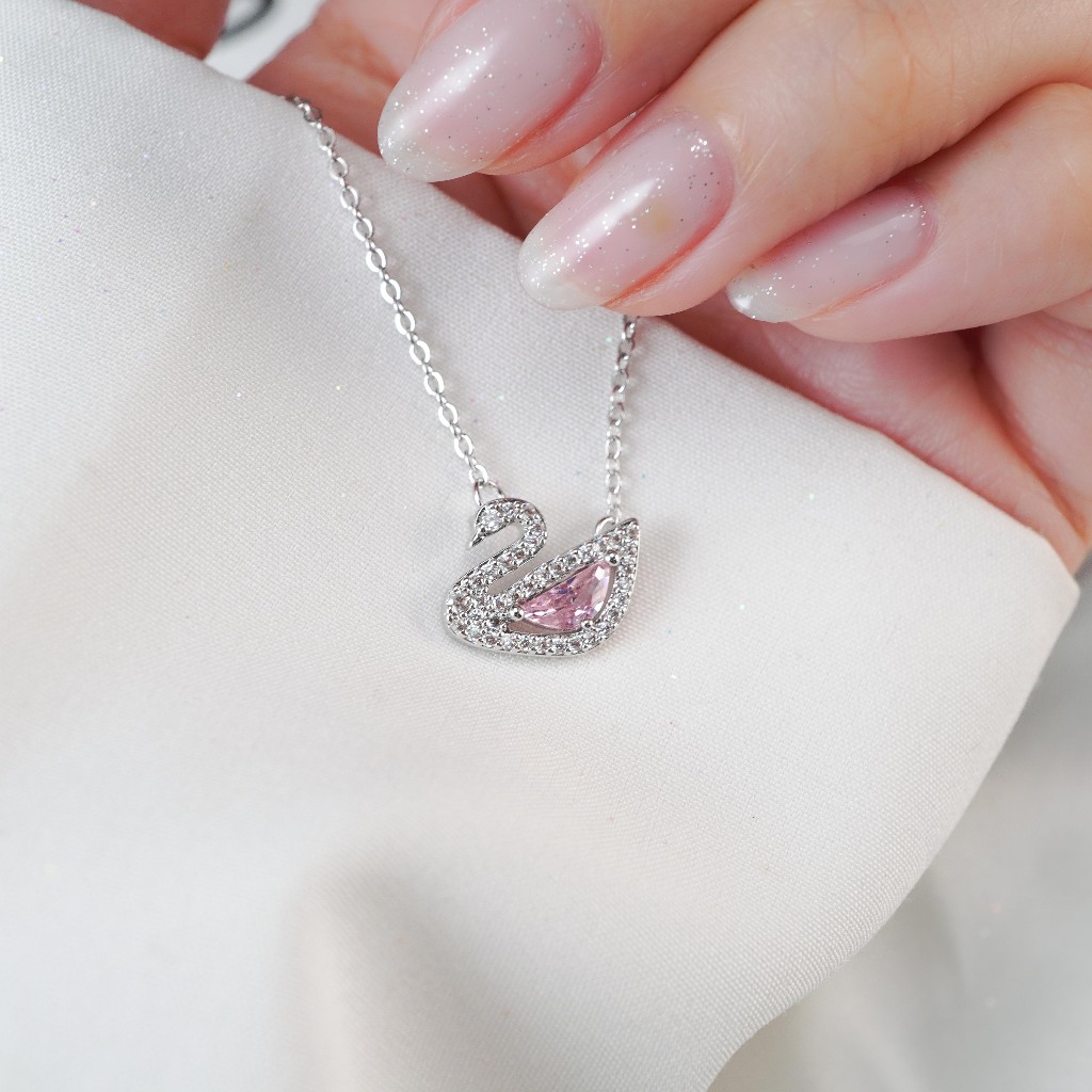 Ảnh Dây chuyền thiên nga LAMY Crystal Swan Necklace Silver 6042 4