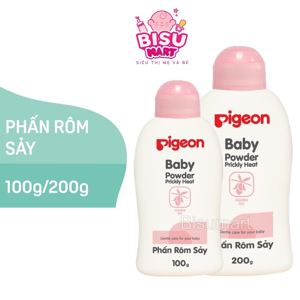 Phấn Rôm Sẩy Pigeon cho bé Nắp Màu hồng 100g/200g | Shopee Việt Nam