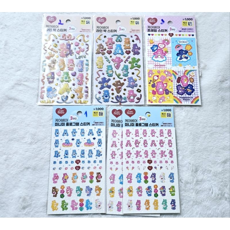 [CÓ SẴN] TỔNG HỢP STICKERS BST CARE BEARS - DAISO HÀN QUỐC | Shopee ...