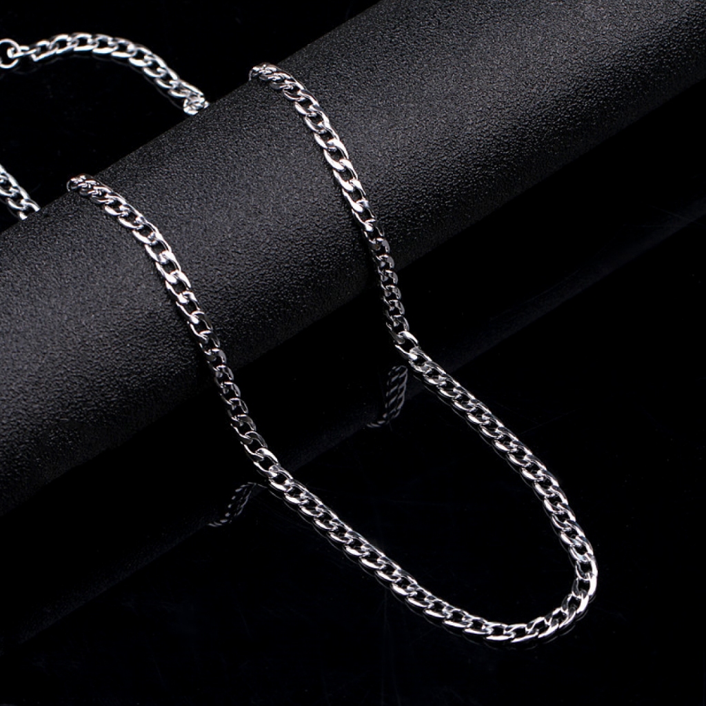 Dây chuyền titan bản lật không gỉ cá tính dành cho nam vòng cổ nam thời trang | fancy .