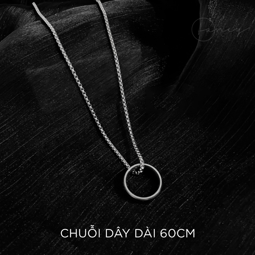 Dây chuyền mặt nhẫn nam nữ titan không gỉ dây chuyền Unisex cá tính dây chuyền nam