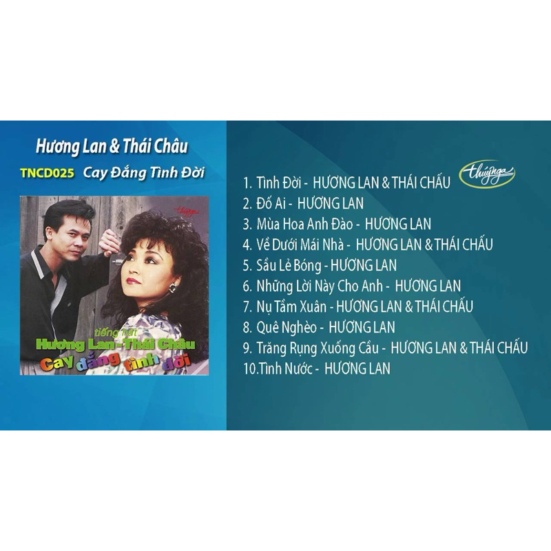 Băng Cassette Cay Đắng Tình Đời - Hương Lan; Thái Châu