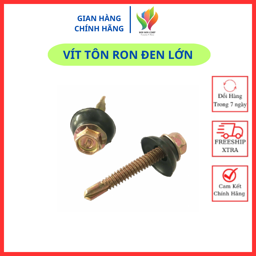 100 con vít tôn ron đen lớn vít bắn tôn đủ kích cỡ | Shopee Việt Nam