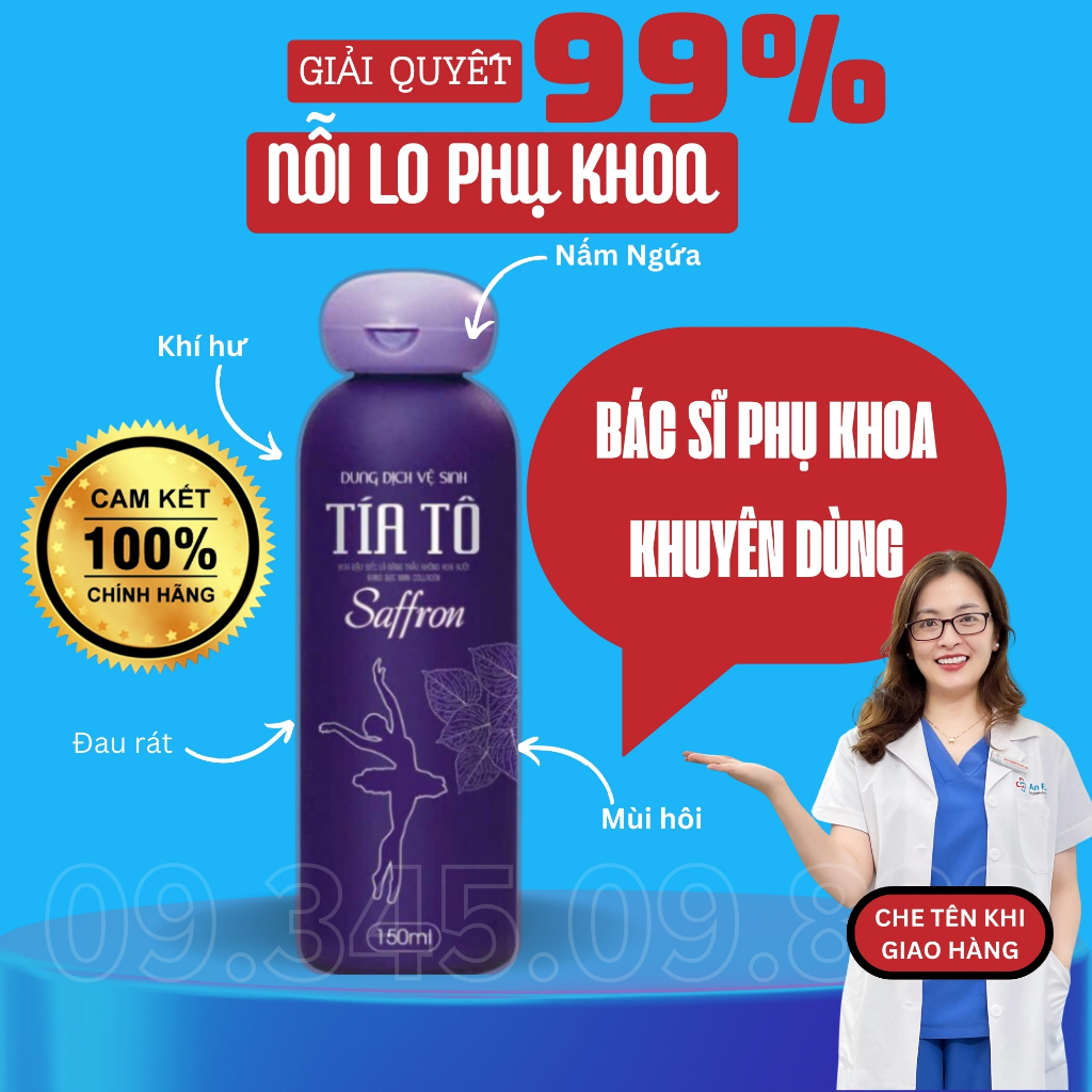Dung dịch vệ sinh phụ nữ Tía tô chính hãng 150ml , ddvs phụ nữ tốt cho phụ khoa vùng kín hết khí hư nấm ngứa mùi hôi