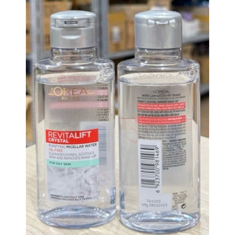 Nước Tẩy Trang L'Oreal Paris Cho Mọi Loại Da 3-in-1 Loreal Micellar Water 95ml