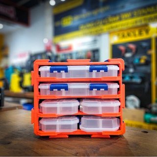 ĐỒ NGHỀ WADFOW Bộ tủ gồm 2 hộp nhựa chia 13 ngăn và 4 hộp nhựa chia 6 ngăn đựng linh kiện WTB8346
