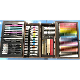 Bộ màu vẽ hộp gỗ 151 chi tiết, bộ màu vẽ cho bé, quà tặng cho bé - COLORMATE