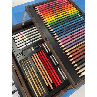Bộ màu vẽ hộp gỗ 151 chi tiết, bộ màu vẽ cho bé, quà tặng cho bé - COLORMATE