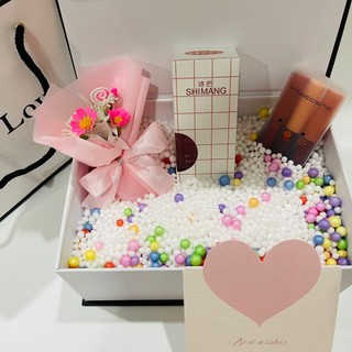 (SWL) Combo hộp túi quà kèm phụ kiện và son bộ 3 xinh xắn, quà tặng valentine, sinh nhật ý nghĩa