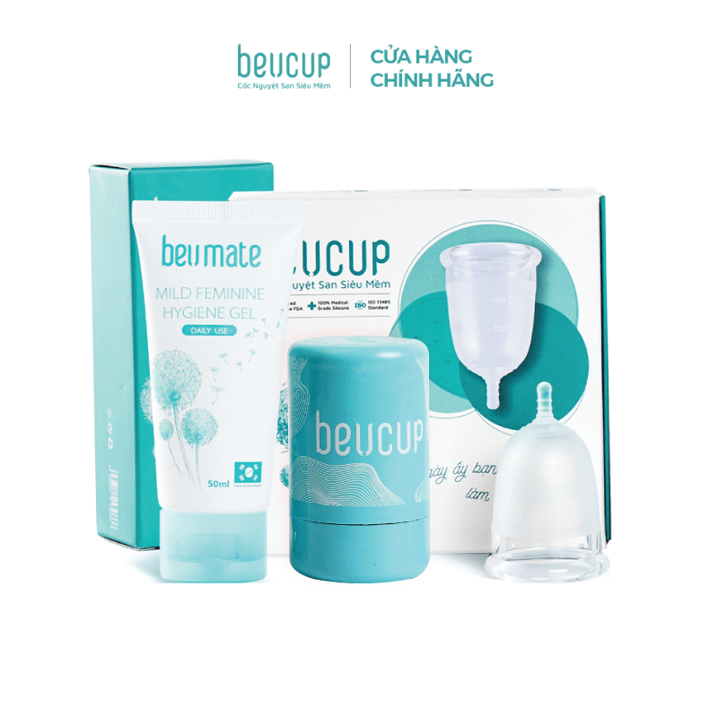 Ảnh [Độc quyền Livestream] Cốc Nguyệt San BeUcup Silicol Y Tế Wacker Đức Siêu Mềm, Đạt Chuẩn FDA Hoa Kỳ 1
