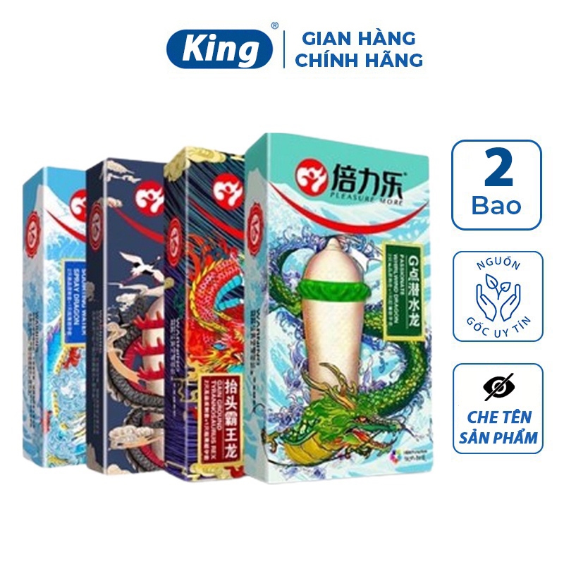 Bao cao su gai bi râu HBM rồng thiêng 2s, bcs gân gai bi râu đầu rồng ...