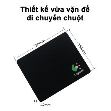 Tấm lót chuột siêu mịn Logitech SIBORE kích thước 22 x 18 cm, hoàn hảo cho công việc!