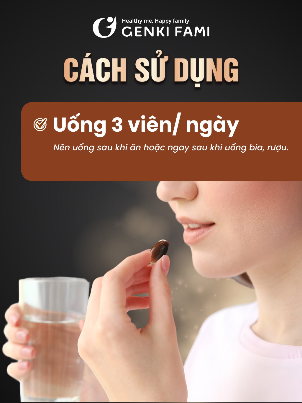 Ảnh Viên Uống Bổ Gan Giúp Giải Độc Gan, Mát Gan, Giảm Căng Thẳng Mệt Mỏi, Hạ Men Gan Kanzo Ukon Genki Fami Nhật Bản 4