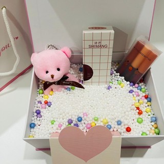 (Just) Combo hộp túi quà kèm phụ kiện và son bộ 3 xinh xắn, quà tặng valentine, sinh nhật ý nghĩa