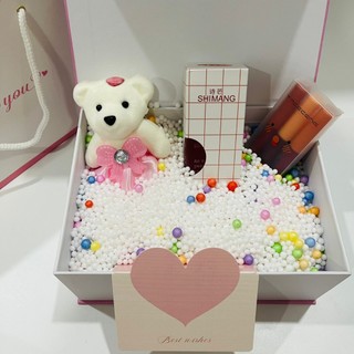 (Just) Combo hộp túi quà kèm phụ kiện và son bộ 3 xinh xắn, quà tặng valentine, sinh nhật ý nghĩa