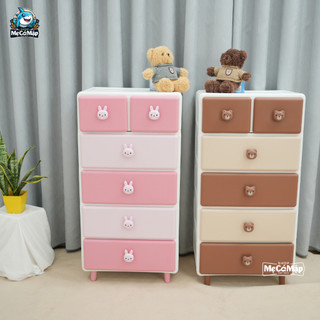 Tủ Nhựa Cho Bé Nhiều Ngăn Chính Hãng Pakey, Tủ Đựng Đồ Bền Đẹp Nhiều Màu Thiết Kế Gấu Thỏ Ngộ Nghĩnh