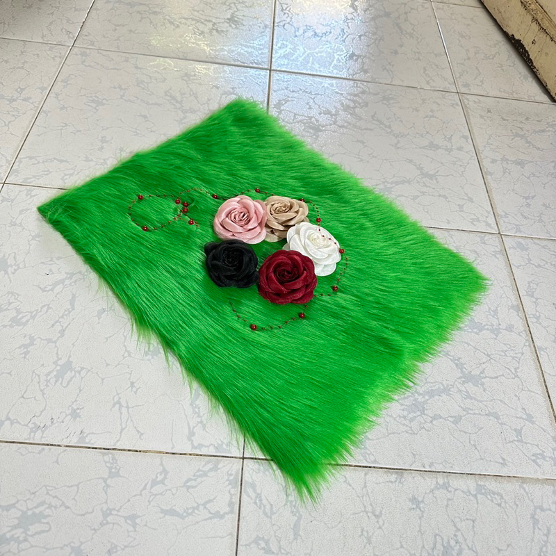 Thảm lông nhỏ chụp nail và mỹ phẩm 50 x 40cm