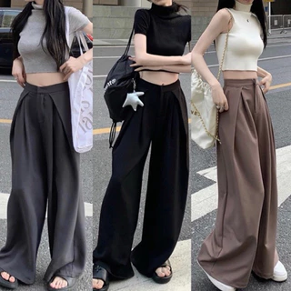 Quần Ống Rộng Xếp Ly Phong Cách Ulzzang Thanh Lịch Hợp Thời Trang Cho Nữ_911