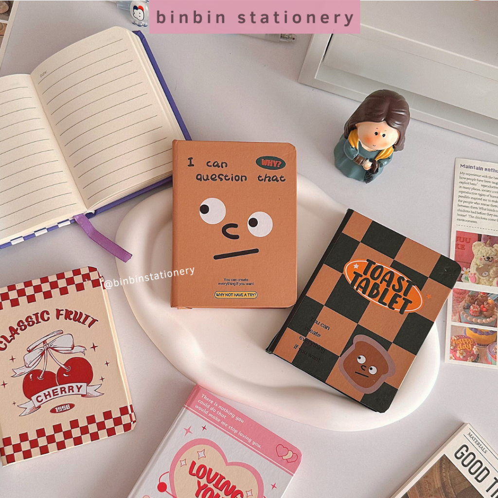 Sổ tay mini size A7 học từ vựng, ghi chú, phong cách Retro, giấy kẻ ...