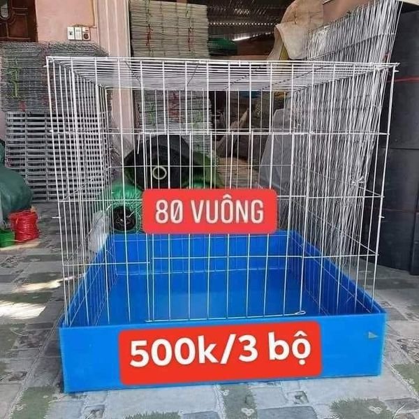 COMBO 3 LỒNG NHỐT GÀ 80V + 3 KHAY | Shopee Việt Nam