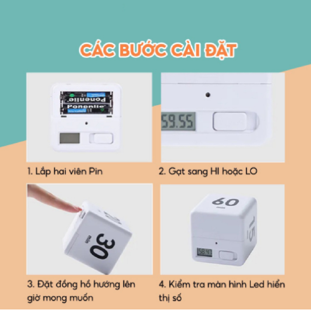 Đồng hồ Pomodoro đếm ngược SP quản lý thời gian trẻ em, hẹn giờ nấu ăn, tập trung làm việc văn phòng | BigBuy360 - bigbuy360.vn