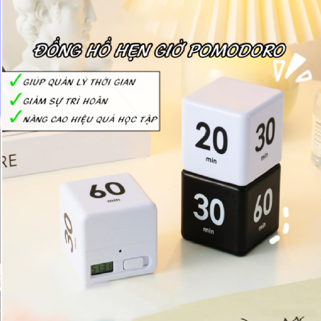 Đồng hồ Pomodoro đếm ngược SP quản lý thời gian trẻ em, hẹn giờ nấu ăn, tập trung làm việc văn phòng | BigBuy360 - bigbuy360.vn