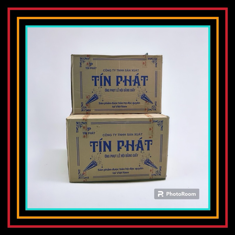PHÁO PHỤT KIM TUYẾN HOA HỒNG, 1 LỐC 6 CÂY, TÍN PHÁT - VPP QUỐC HUY.