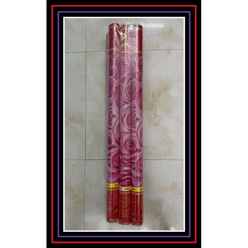 PHÁO PHỤT KIM TUYẾN HOA HỒNG, 1 LỐC 6 CÂY, TÍN PHÁT - VPP QUỐC HUY.