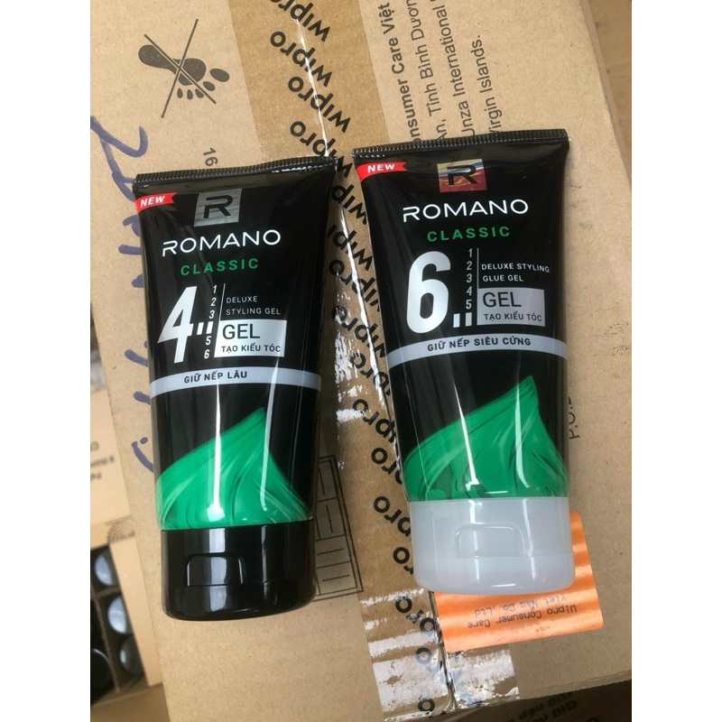 Gel vuốt tóc Romano Classic siêu cứng 150g