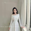 Đầm thiết kế dự tiệc nữ tay dài trễ vai sang trọng thanh lịch