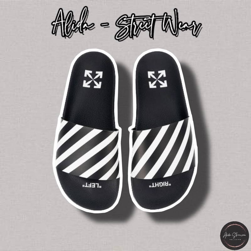 Hàng Cao Cấp!! Dép Off-White Zebra Print Sliders - Dép Off Họa Tiết Ngựa Vằn Đen Trắng Phá Cách Form Size Chuẩn Full Box