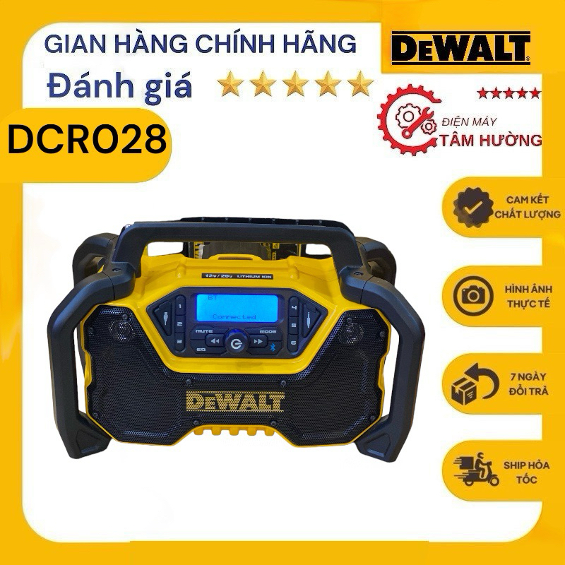 Dcr028 - Loa chạy pin và điện Dewalt hàng nhập mỹ | Shopee Việt Nam