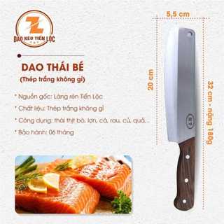 [Làng nghề Tiến Lộc] Bộ dao nhà bếp gọt, thái, chặt bằng thép trắng không gỉ hàng loại 1