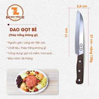 [Làng nghề Tiến Lộc] Bộ dao nhà bếp gọt, thái, chặt bằng thép trắng không gỉ hàng loại 1
