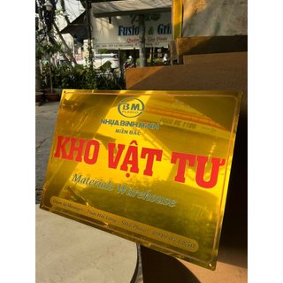 BẢNG, BIỂN CÔNG TY, Alcorest Vàng Gương in UV nội dung, ngoài trời